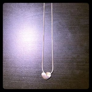 Sterling silver heart necklace